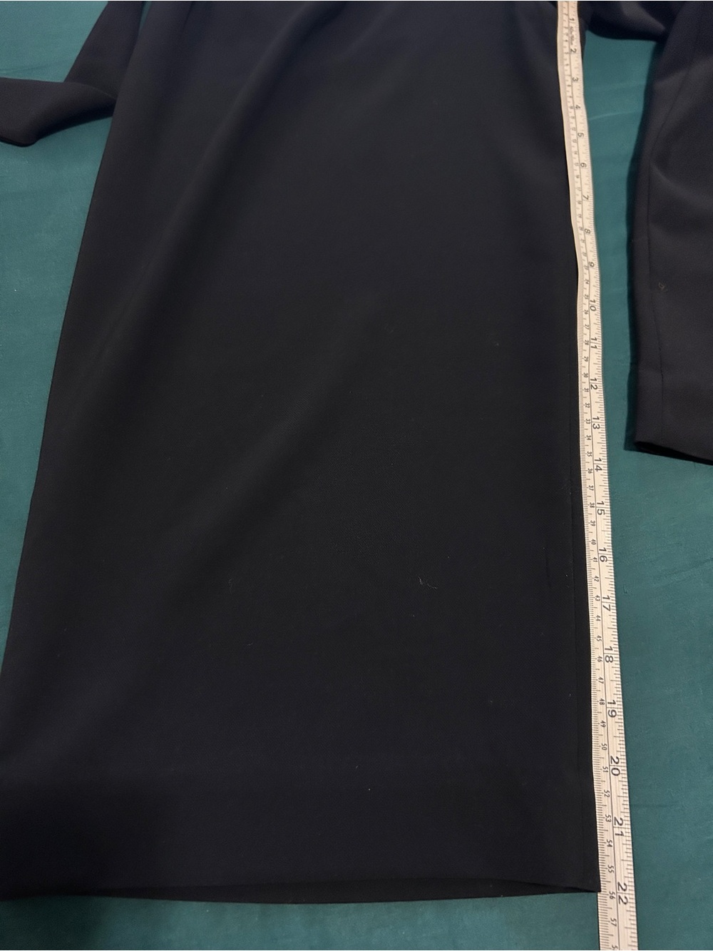 COS Pants Navy Blue Belted High Waist Wide Leg Cropped Paperbag Waist 4 - Picture 9 of 11
